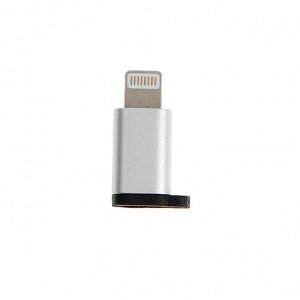 Адаптер Krutoff, micro USB - 8-pin, белый