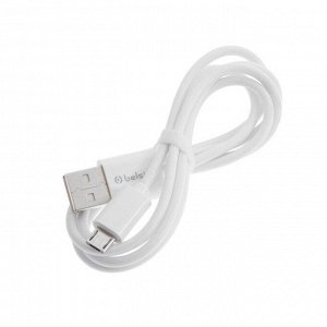 Кабель Belsis BS3013, micro USB - USB, 2 А, 0.95 м, белый