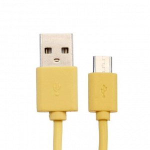 Кабель Red Line, Micro USB - USB, 1 А, 1 м, желтый