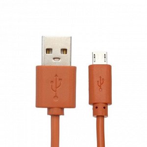 Кабель Red Line, Micro USB - USB, 1 А, 1 м, оранжевый