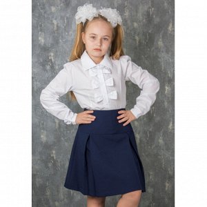 Блузка для девочки хлопковая школьная