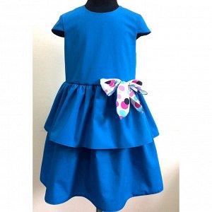 Детское платье и воланами маленькм рукавчиком для девочки