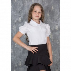 Блузка для девочки трикотажная школьная
