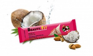BeautyFit Натуральные низкоуглеводные кокосовые пирожные с протеином, 66 г (Ваниль)