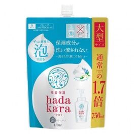 Бархатное увлажняющее мыло-ПЕНКА для тела с ароматом кремового мыла “Hadakara" (мягкая упаковка с крышкой) 750 мл / 9
