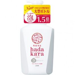 Бархатное увлажняющее мыло-ПЕНКА для тела с ароматом букета цветов “Hadakara" (дозатор) 825 мл / 9