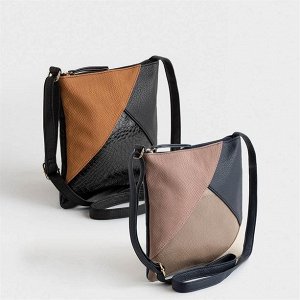 Женская сумка (с пыльно-розовой вставкой)