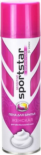 SPORTSTAR Пена для бритья женская &quot;Sensitive&quot; для чувств. кожи 200мл