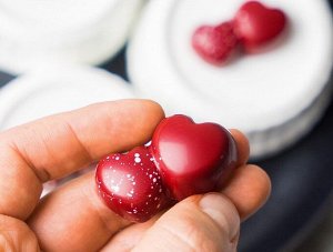 Форма для шоколада «Двойные сердца» поликарбонатная MA4012, Martellato,Италия