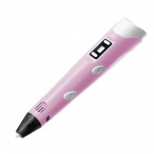 Комплект 3Д ручка NIT-Pen2 розовая + пластик ABS 10 цветов по 10 метров