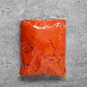 Наполнитель для шара «Конфетти звёзды», 2 см, бумага, цвет оранжевый, 100 г