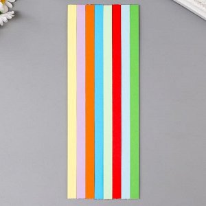 Полоски для квиллинга "Цветное ассорти" (набор 126 полосок) ширина 1,2 см (26*9,5 см)