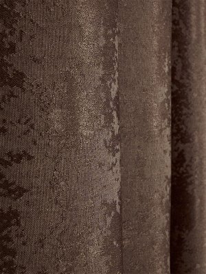 Швейный цех "Маруся" Шторы Штукатурка шоколадного оттенка: 2 шторы по 150 см