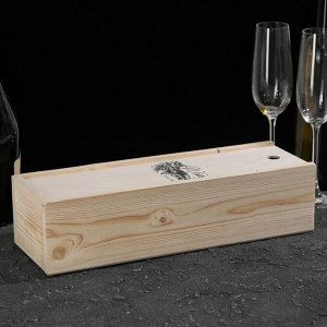 Ящик для вина Wine, 37x12x10 см, сосна