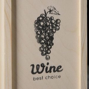 Ящик для вина «Гроздья винограда», 37x12x10 см, сосна