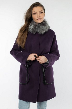 02-1236 Пальто женское утепленное (пояс)