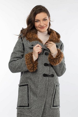 02-1662 Пальто женское утепленное