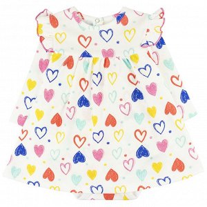 Платье-боди интерлок 1266205101 для новорожденного