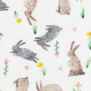 Фартук Доляна Fluffy bunnies 60х70 см, 100% хл, 164 г/м2