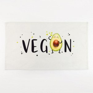 Полотенце Этель "Vegan" 40х73 см, 100% хлопок, саржа 190 гр/м2