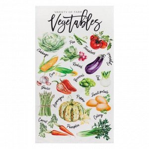 Этель Набор подарочный «Vegetables» полотенце 40х73 см, прихватка 19х19 см, магнит 11х7 см