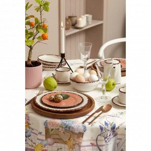 Скатерть Этель Spring easter d=214 см +/-3 см, 100% хлопок, саржа 190 г/м²