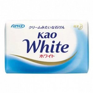 KAO "White Normal" Кусковое крем-мыло с ароматом белых цветов цветов, 130гр,