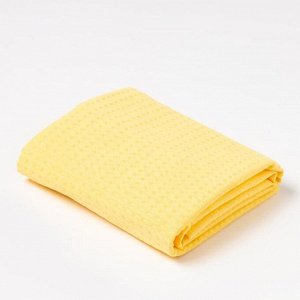 Полотенце "Жёлтый" 70х150 см, 100% хлопок, ваф. полотно, 160 гр/м2