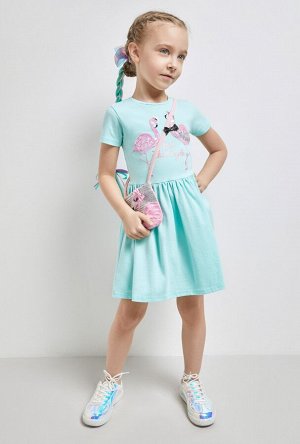 Платье детское для девочек Dominika светло-бирюзовый