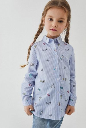 Блузка детская для девочек Gorget набивка