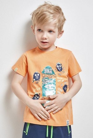 Футболка(Фуфайка) детская для мальчиков Jasmin оранжевый