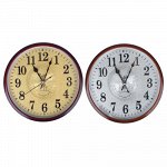 LADECOR CHRONO Часы настенные, d29,5см, пластик, плавный ход, 1хАА, 2 цвета &quot;серебро/золото&quot;
