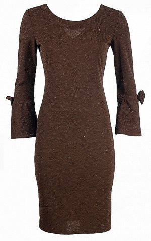 Женское платье миди с длинным рукавом 250369, размер 42, 44, 46, 48