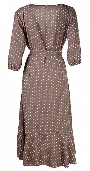 Женское платье миди с воланами 250591, размер 50, 52, 54, 56