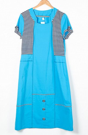 Женское платье миди с коротким рукавом 248938 размер 50, 52, 54, 56, 60