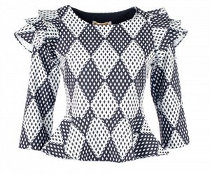 Женская блузка с баской 249518 размер 38, 40, 42, 44