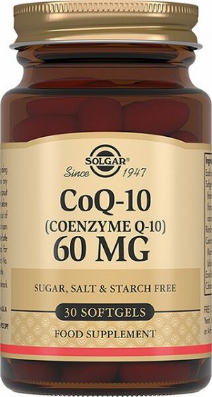 Солгар Коэнзим Q-10 Капс.60 мг №30 (Бад)
