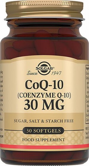 Солгар Коэнзим Q-10 30 мг Капс. №30 (Бад)
