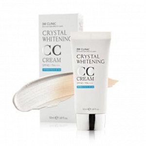 3W Clinic Crystal Whitening CC Cream Осветляющий СС крем для лица SPF 50/PA+++ , 50 мл