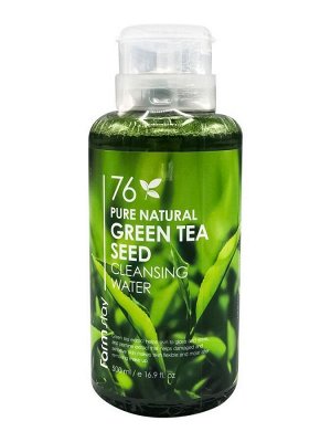 Farm Stay 76 Pure Natural Green Tea Cleansing Water Очищающая вода с экстрактом зеленого чая 500мл