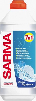 Сарма ср-во гелеобразное д/мытья посуды Сода-эффект 500мл