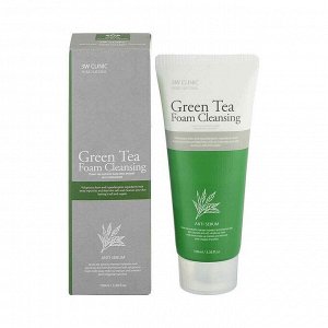 3W Clinic Пенка для умывания с экстрактом зелёного чая Green Tea Foam Cleansing