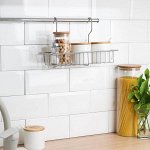 Полка для рейлинга прямоугольная, 1 ярус, 30x12x20,5 см, d=25 мм, хром
