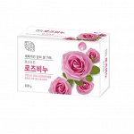 Успокаивающее и увлажняющее туалетное мыло с экстрактом дамасской розы Rose Beauty Soap (кусок 100г)