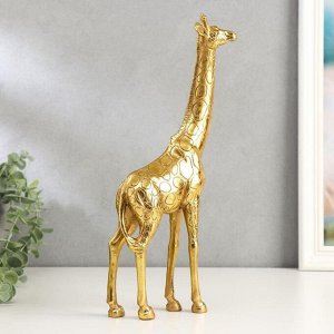 Сувенир полистоун "Золотой жираф" 33х11х5 см