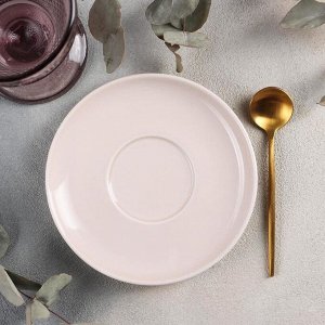 Блюдце Башкирский фарфор Принц «Акварель», d=14,5 см, цвет розовый