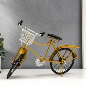 Сувенир металл "Велосипед с корзинкой" МИКС 20х30х7,5 см