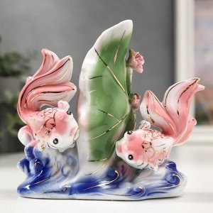 Сувенир керамика "Две рыбки у водоросли" 17х15 см
