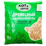 Наполнитель древесный КОТ в лотке 10 л