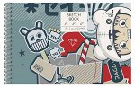Скетчбук А5 40л твердая обложка на спирали &quot;SKETCHBOOK. Арт-объект&quot; ТС5404834 Эксмо {Россия}